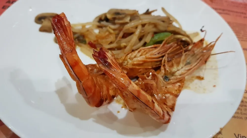 Crevettes Sautées Aux Légumes Chop Suey