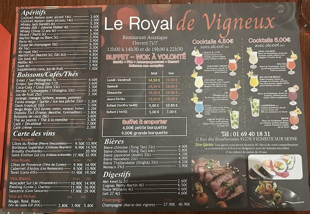Le Royal De Vigneux - Menu Image 1